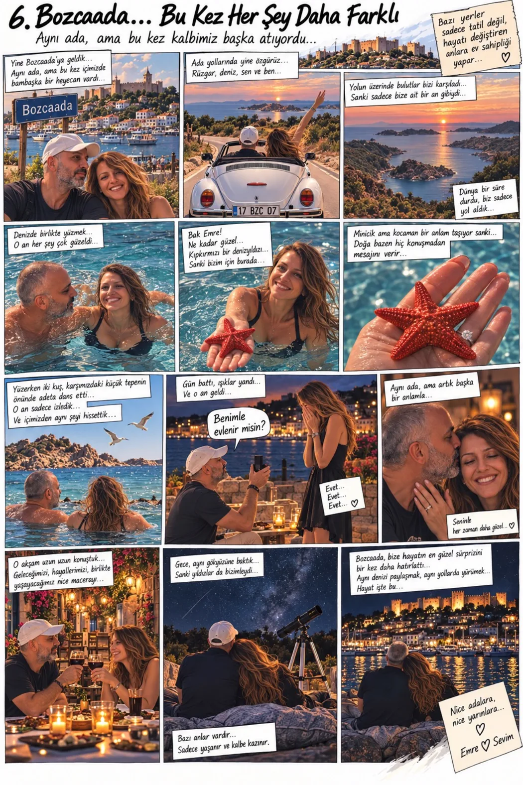 SEVİMli EMRE çizgi romanı, sayfa 7: Bozcaada… Bu Kez Her Şey Daha Farklı